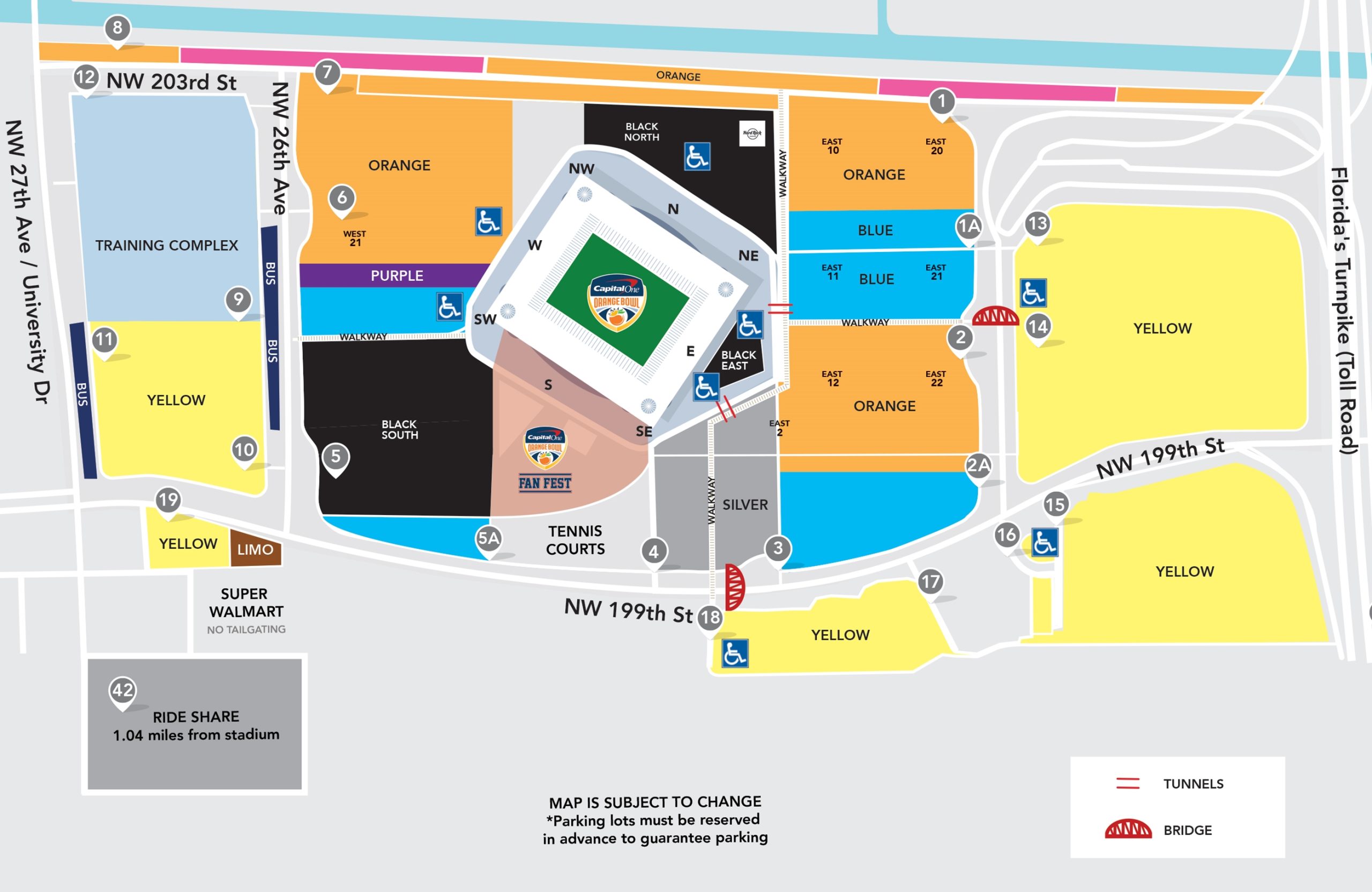 Orange Bowl Parking Pass 2025 Diena Florrie
